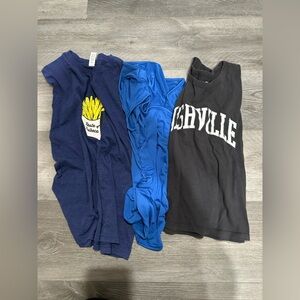 Blue and Black  Graphic T-Shirts